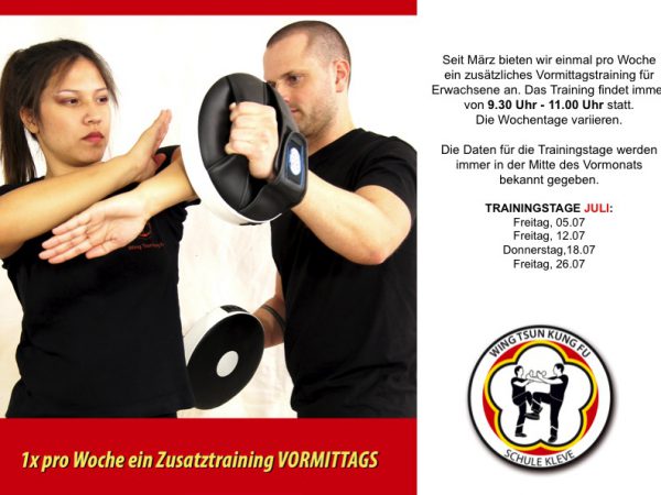 Vormittagstraining Juli