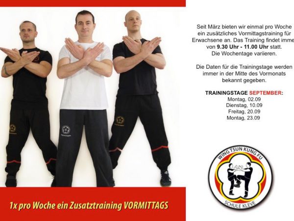 Vormittagstraining September
